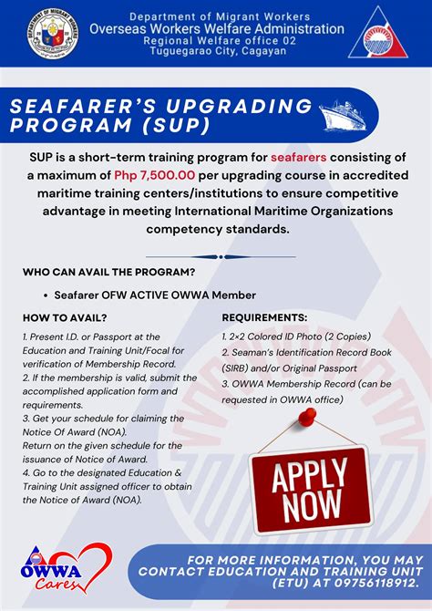 Seafarer's Upgrading Program (SUP) .